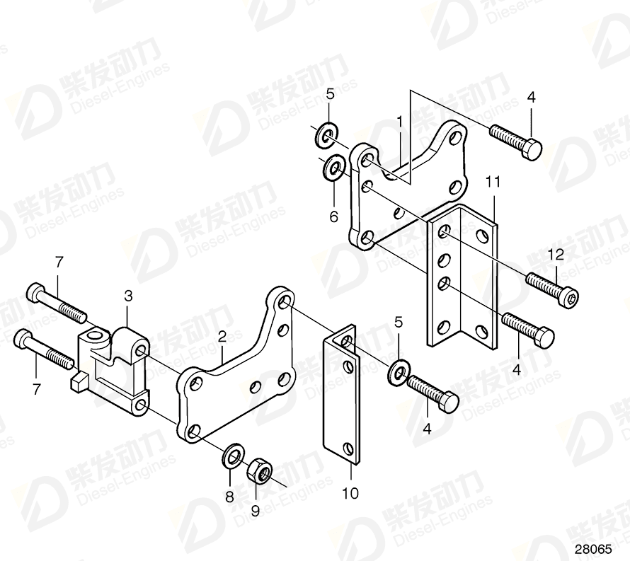 VOLVO Bracket 21156350 Drawing